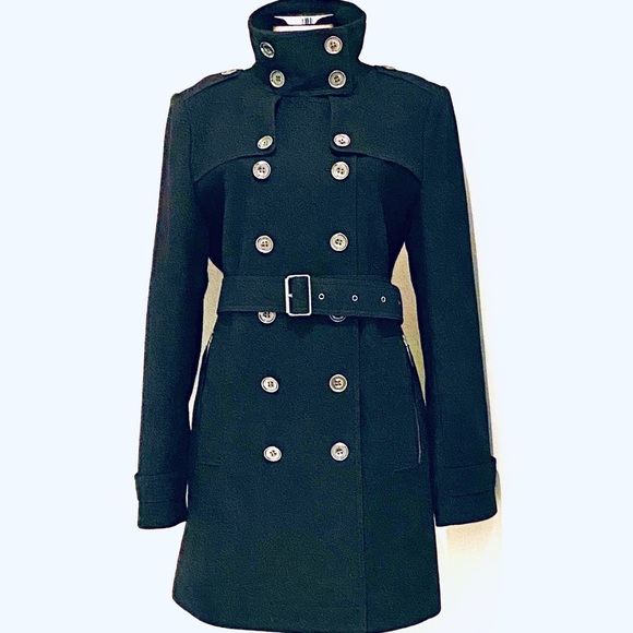 Burberry Jackets & Blazers - BURBERRY LONDON DAYLESMOORE WOOL BLEND COAT